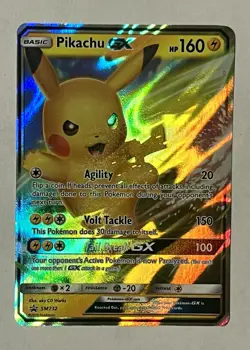 Pikachu GX SM232 Sun & Moon Black Star Promo Holo Rare Pokemon Card TCG NM - Image 2