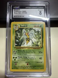 Beedrill Pokemon 1999 Base Set 17/102 Vintage Rare Original - Image 1