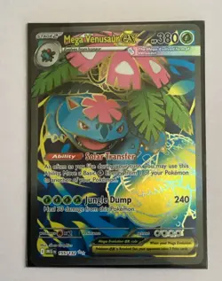 Pokemon Mega Venusaur ex Me01: Mega Evolution 155/132 Ultra Rare Holo - Image 1