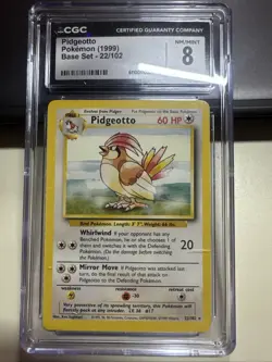 Pidgeotto Pokemon 1999 Base Set 22/102 Vintage Rare Original - Image 1