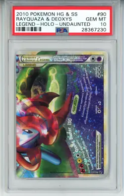 POKEMON UNDAUNTED RAYQUAZA & DEOXYS LEGEND BOTTOM #90 PSA 10 GEM MINT #28367230 - Image 1