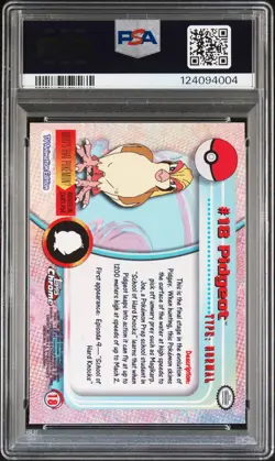2000 TOPPS CHROME POKEMON T.V. #18 PIDGEOT PSA 10 - Image 2