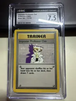 Imposter Professor Oak Pokemon 1999 Base Set 73/102 Rare Vintage Original - Image 1
