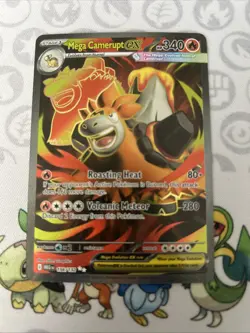 Mega Camerupt Ex Full Art Pokemon Mega Evolution #156/132 Near Mint - Image 1
