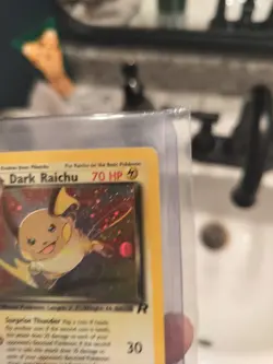 Pokemon Dark Raichu Holo TCG Card 83/82 1st Edition Secret Rare 2000 SWIRL - Image 5