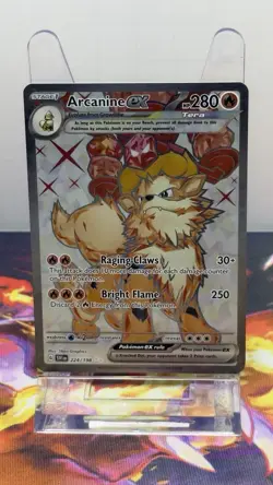 Pokemon Arcanine EX Holo Ultra Rare SV01: Scarlet & Violet 224/198 280 HP Card - Image 1