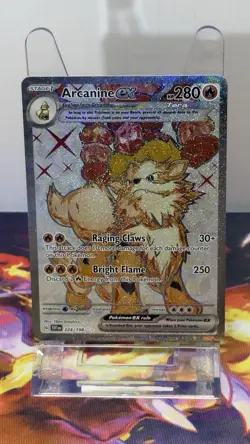 Pokemon Arcanine EX Holo Ultra Rare SV01: Scarlet & Violet 224/198 280 HP Card - Image 2