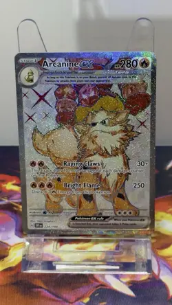 Pokemon Arcanine EX Holo Ultra Rare SV01: Scarlet & Violet 224/198 280 HP Card - Image 3