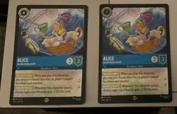 Alice - Accidentally Adrift 2/P3 Disney Lorcana Promo Card Cold Foil - Image 1