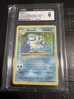 Pokemon Trading Card Game Classic Blastoise CLB 003/034 AGS Mint 9 Holo 2023 - Image 1