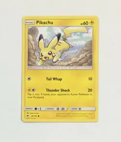 Pokemon PIKACHU Card 40/147 Common Burning Shadows NM Regular Unlimited - Image 1