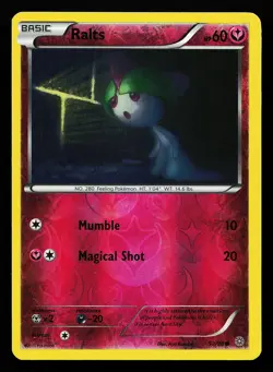 Ralts 52/98 Reverse Holo Ancient Origins Pokemon Card - Image 1
