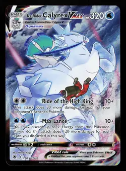 Ice Rider Calyrex VMAX TG15/TG30 Ultra Rare Astral Radiance Pokemon Card - Image 1