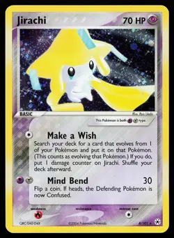 Jirachi 8/101 Holo Rare Hidden Legends Pokemon Card - Image 1
