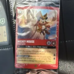 Disney Lorcana EN-6 Mickey Mouse Pirate Captain Floodborn Holo 18/P2 Card - Image 1