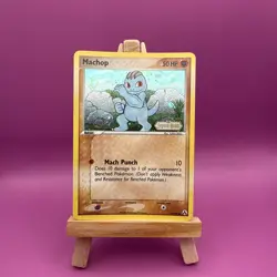 Pokemon Card - Machop Legend Maker 57/92 Common Reverse Holo Stamped NM - Image 1