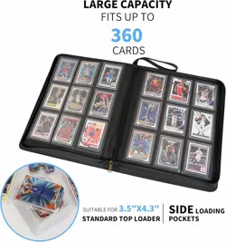 Toploader Binder Holds 360 Cards Toploaders 9 Pocket Ringless Side Loading TCG - Image 5