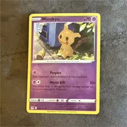 Pokemon Mimikyu Card Swsh11 Lost Origin 080/196 Regular Perplex Worst Gift 70HP - Image 1