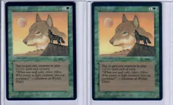 Wyluli Wolf Light Mana EX/LP Arabian Nights Mtg Magic the Gathering - Image 1