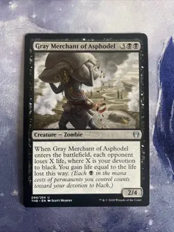 Mtg- Gray Merchant of Asphodel (099/254) Theros Beyond Death- Uncommon- NM - Image 1
