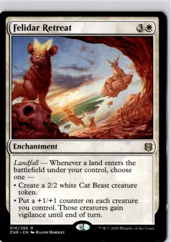 Felidar Retreat Zendikar Rising Regular NM R 016/280 - Image 1