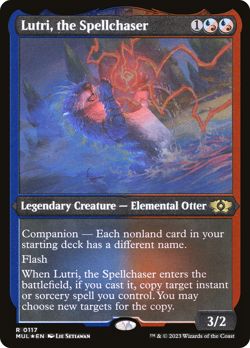 Lutri the Spellchaser ETCHED Foil | MTG MUL 117 Multiverse Legends NM M - Image 1