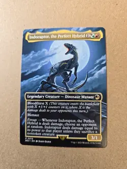 Indoraptor, the Perfect Hybrid (Borderless) - MTG - Image 1