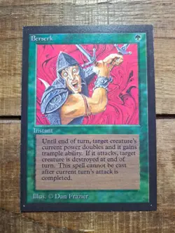 1993 MTG Magic The Gathering Collectors' Edition Berserk NM+ - Image 1