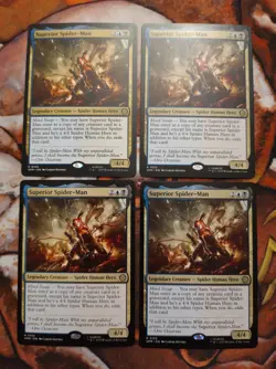 NM Superior Spider-Man SPM X4 (Playset) MTG Magic the Gathering 1st Edition - Image 1