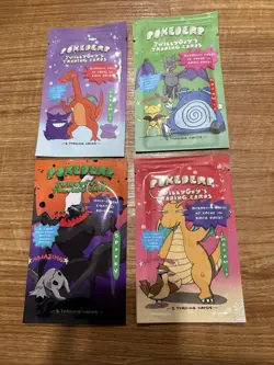 Combo Pokederp Pack 1&2 3 Halloween - Pokemon fan art Poke Derp Sealed 4 Packs - Image 1