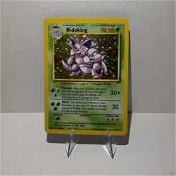 Pokemon Nidoking Base Set Holo Rare 11/102 English 1999 WOTC Copyright - Image 1