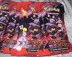 Pokemon TCG Destined Rivals Sleeved Booster Packs Sealed 10 sleeved Pack Lot S&V - Image 2