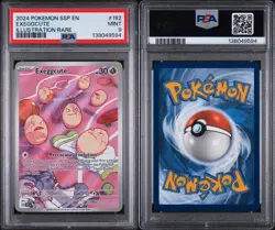 2024 POKEMON SSP EN-SURGING SPARKS ILLUSTRATION RARE #192 EXEGGCUTE PSA 9 - Image 1