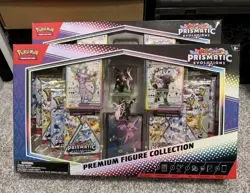 2 Pokemon TCG Prismatic Evolutions SV8.5 Premium Figure Collection Box SEALED - Image 1