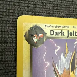 Dark Jolteon 38/82 Regular Uncommon 2000 Team Rocket Pokemon TCG Non-Holo - Image 2