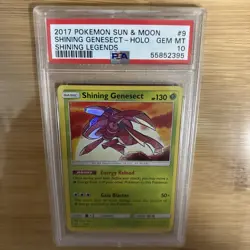 2017 POKEMON SUN & MOON SHINING LEGENDS #9 SHINING GENESECT-HOLO PSA 10 - Image 3