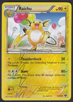 Pokemon Raichu 40/99 Reverse Holo Next Destinies - Image 1
