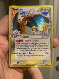 Charizard (Delta Species) 4/100 Crystal Guardians Holo Pokemon TCG MP - Image 1
