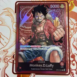 One Piece English Monkey.D.Luffy ST01-001 Leader Foil - Near Mint - Image 1