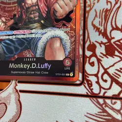 One Piece English Monkey.D.Luffy ST01-001 Leader Foil - Near Mint - Image 3