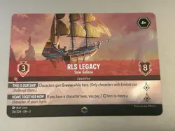 Disney Lorcana RLS Legacy - Solar Galleon (Enchanted) 216/204 Into the Inklands - Image 1