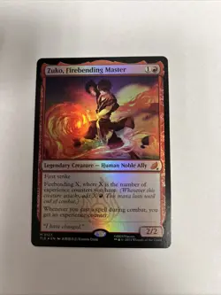 Zuko Firebending Master Foil Card #0127 MTG LP - Image 1