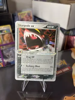 Pokemon TCG Sharpedo EX Deoxys Holo Rare Card 104/107 LP Condition - Image 1