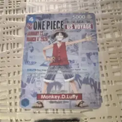 Bandai Namco One Piece CCG Monkey.D.Luffy US Voyage Promo Card St John’s SEALED - Image 1