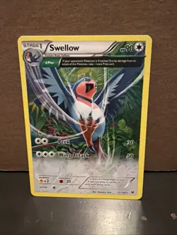 Pokemon TCG Card Swellow 72/108 Reverse Holo Rare XY Roaring Skies Pokemon - Image 1