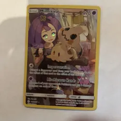 Pokemon Card TCG Mimikyu 245/236 Cosmic Eclipse Full Art Secret Rare Holo LP - Image 1