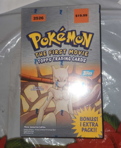 Topps Pokemon: The First Movie Trading Cards 1998 Sealed Box 11 Packs, 88 Cards - Image 1