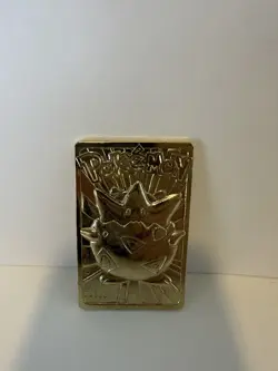 Vintage 1999 Burger King Pokemon 23K Gold Plated Togepi Trading Card - Image 1