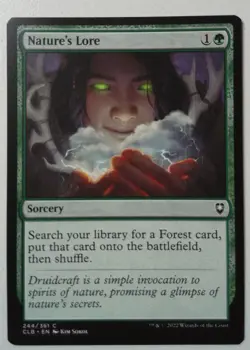 Nature's Lore *Common* Magic MtG x1 CLB Baldur's Gate - Image 1