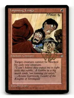Imposing Visage Ice Age Signed by Phil Foglio Magic the Gathering - Image 1